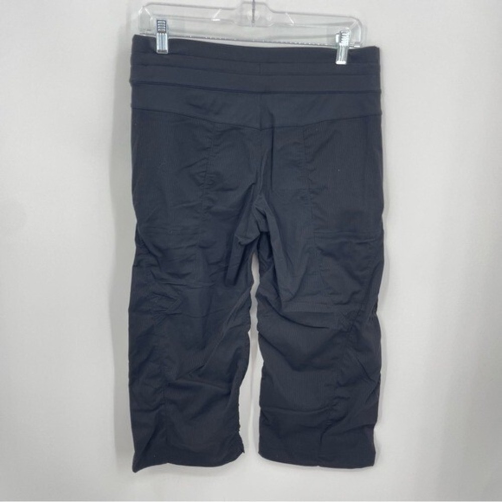 lululemon Dance Studio Crop Pants Size 6 black stripe - Picture 3 of 6